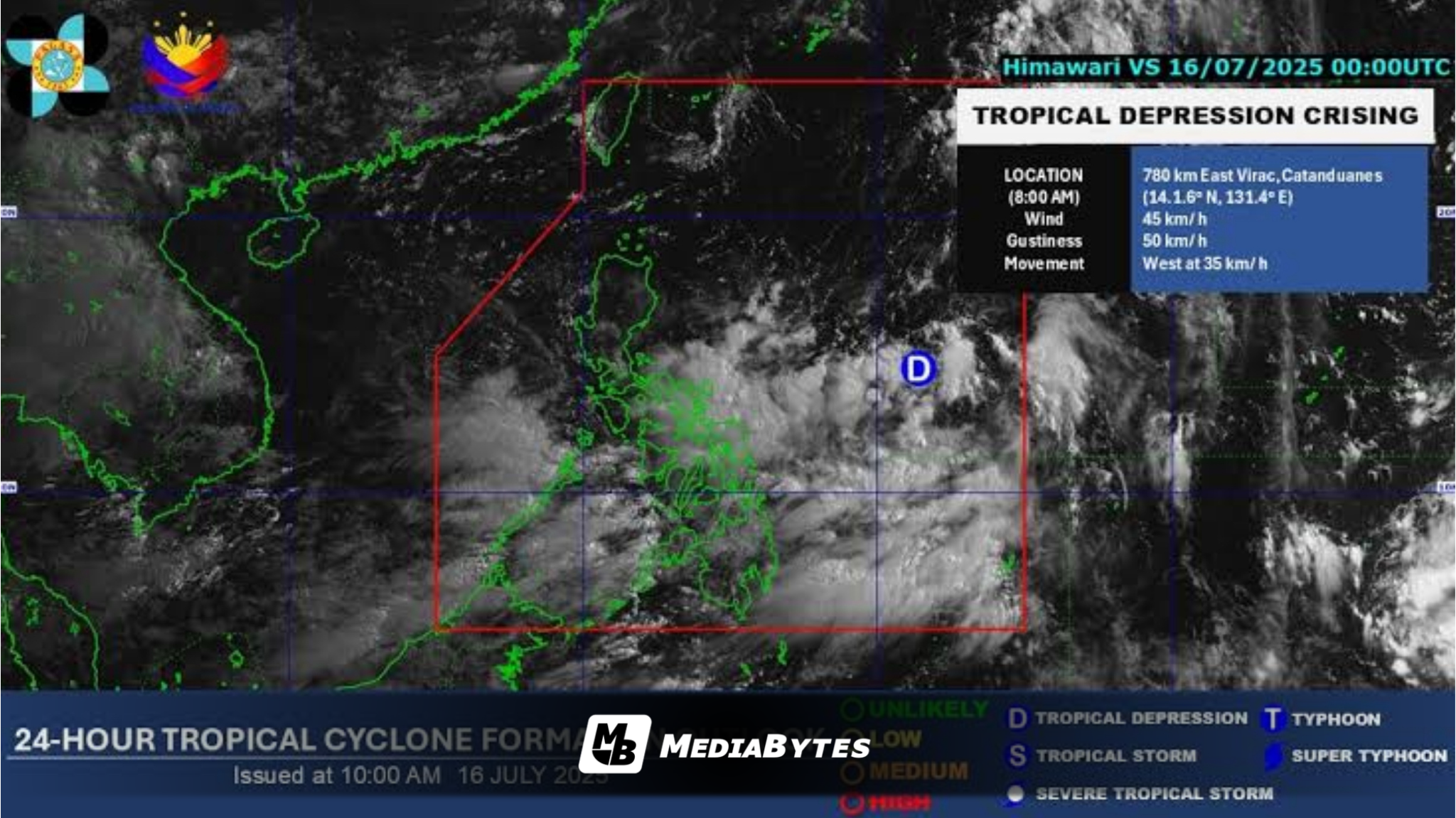 TROPICAL STORM CRISING EXPECTED TO INTENSIFY AS IT HEADS TOWARD NORTHERN LUZON