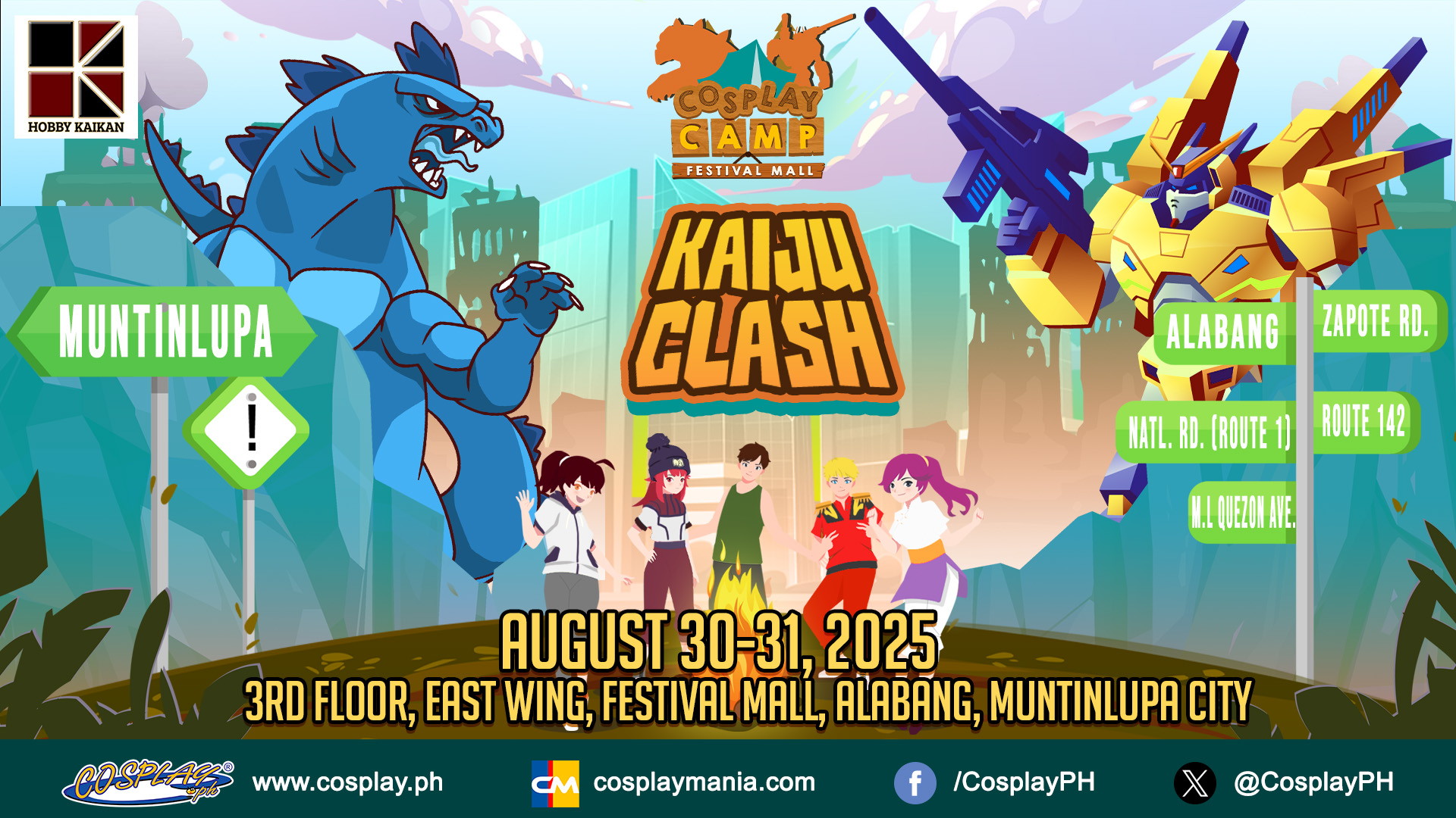 YOU’VE BEEN WARNED: COSPLAY CAMP RETURNS FOR AN INTENSE KAIJUU CLASH IN ALABANG!
