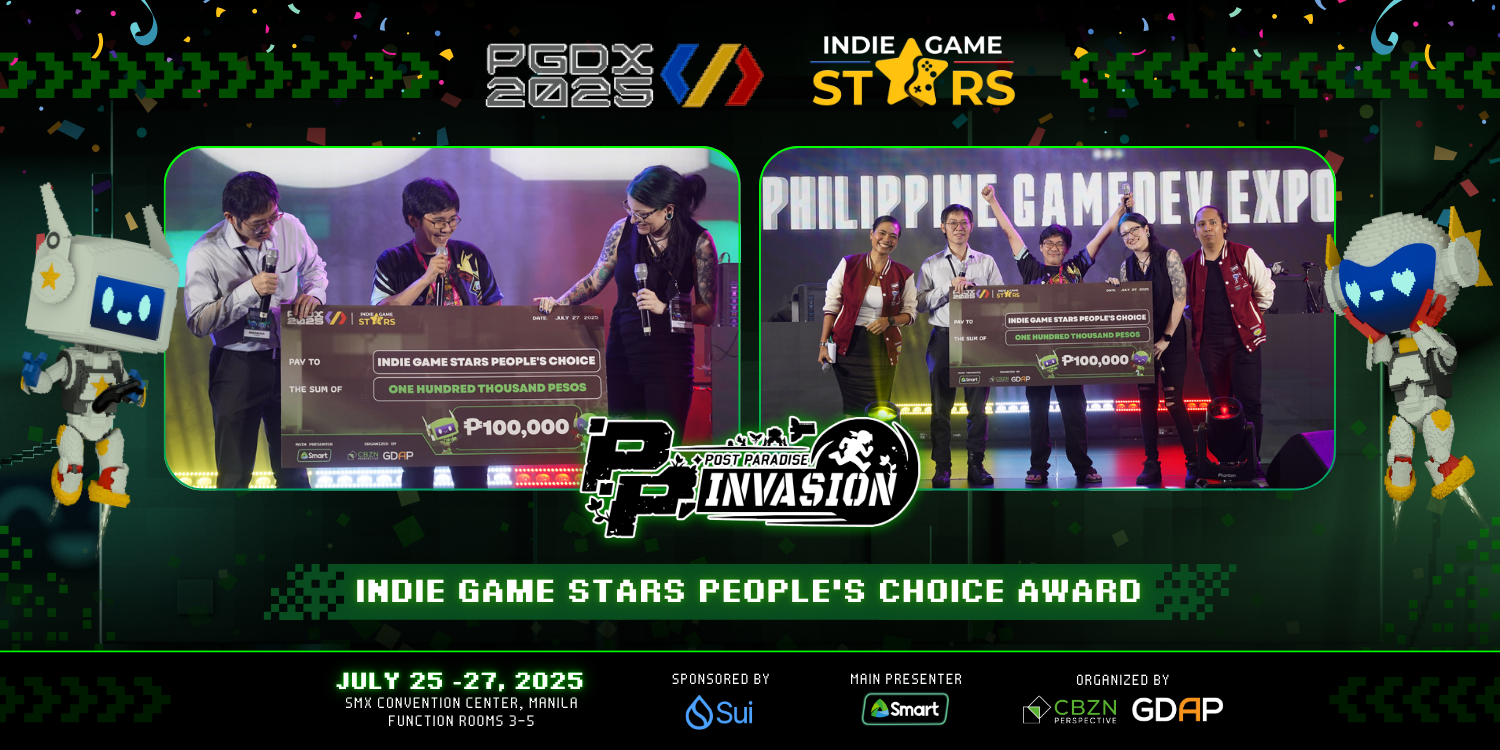 POST PARADISE INVASION WINS BIG AT PGDX 2025 INDIE GAME STARS AWARDS