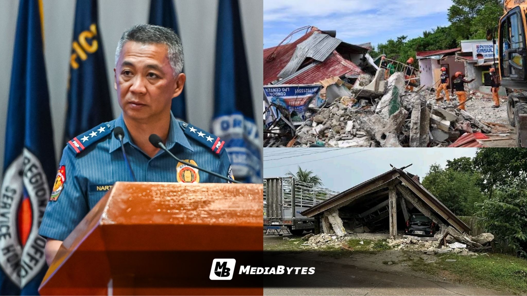PNP DEPLOYS 1,356 POLICE OFFICERS TO CEBU AFTER 6.9 MAGNITUDE QUAKE