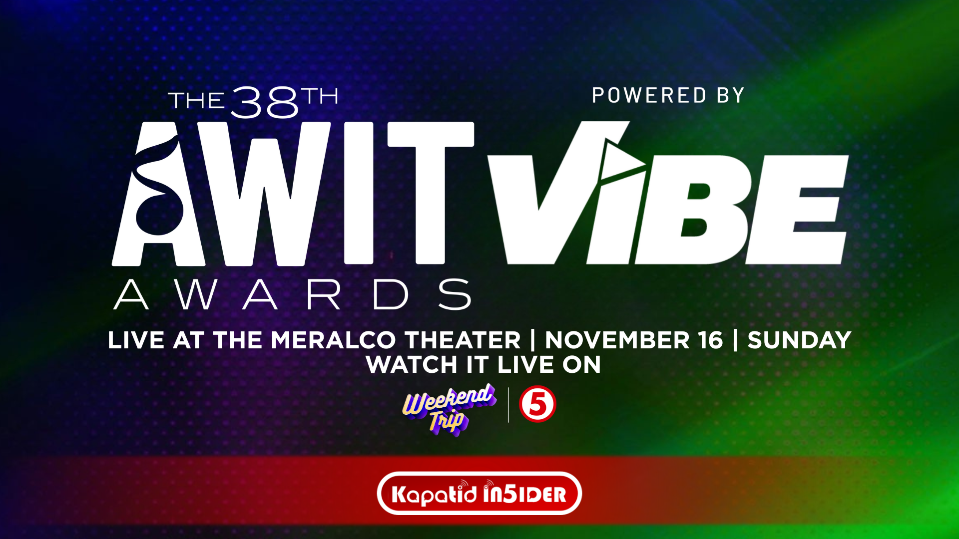 38TH AWIT AWARDS POWERED BY VIBE SETS THE STAGE FOR THE ULTIMATE CELEBRATION OF PINOY MUSIC EXCELLENCE