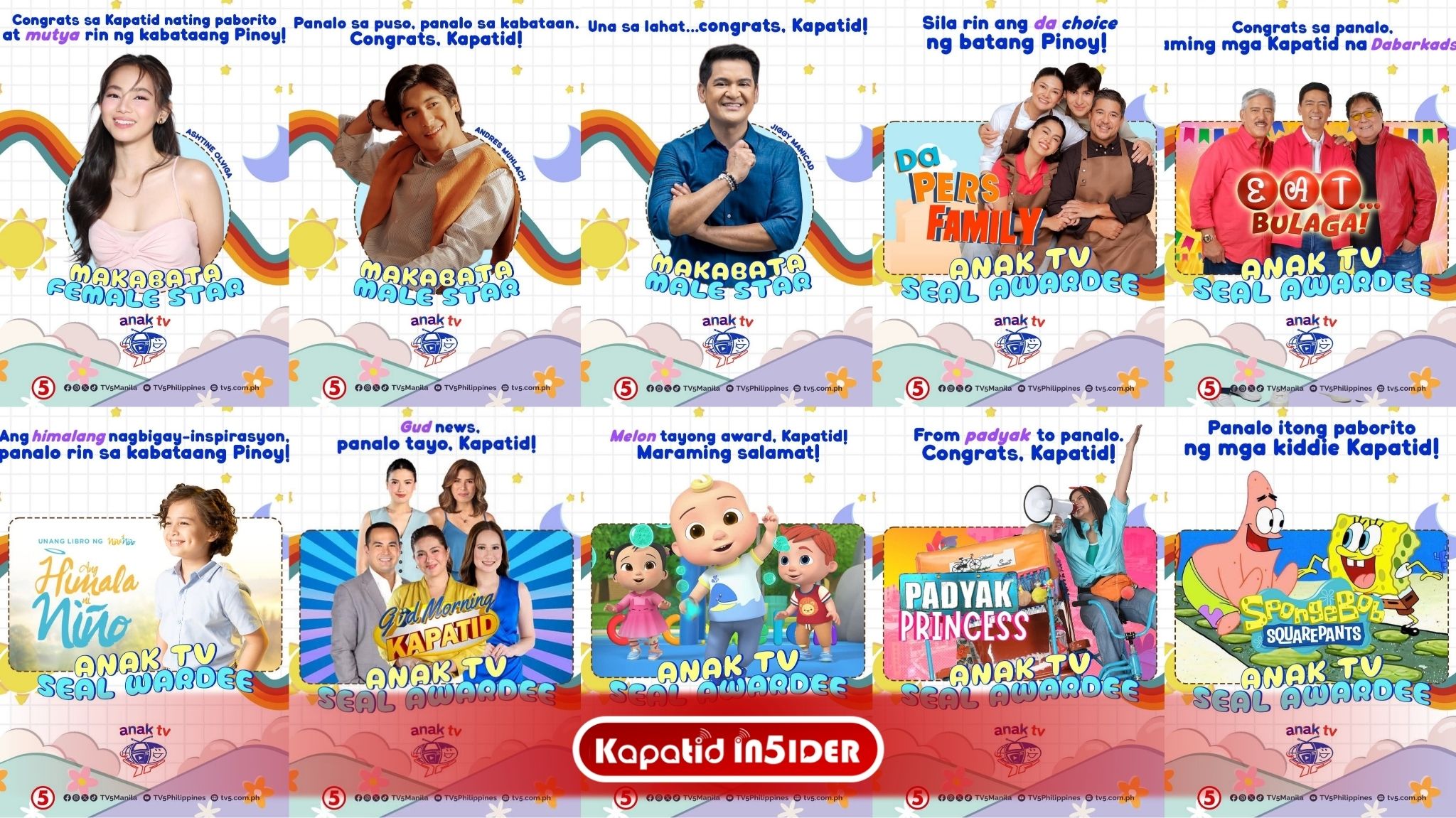 TV5 PROGRAMS AND STARS SHINE AT 2025 ANAK TV AWARDS