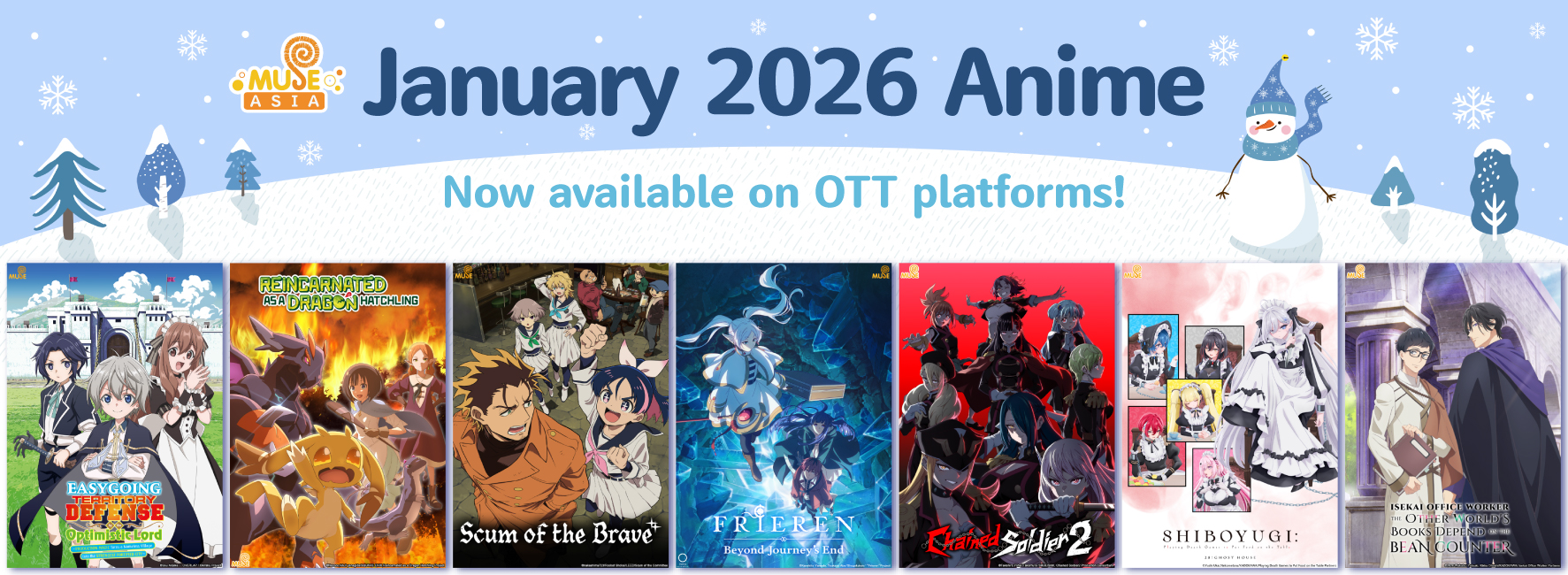 MUSE ASIA REVEALS WINTER 2026 ANIME LINE-UP FOR FILIPINO FANS
