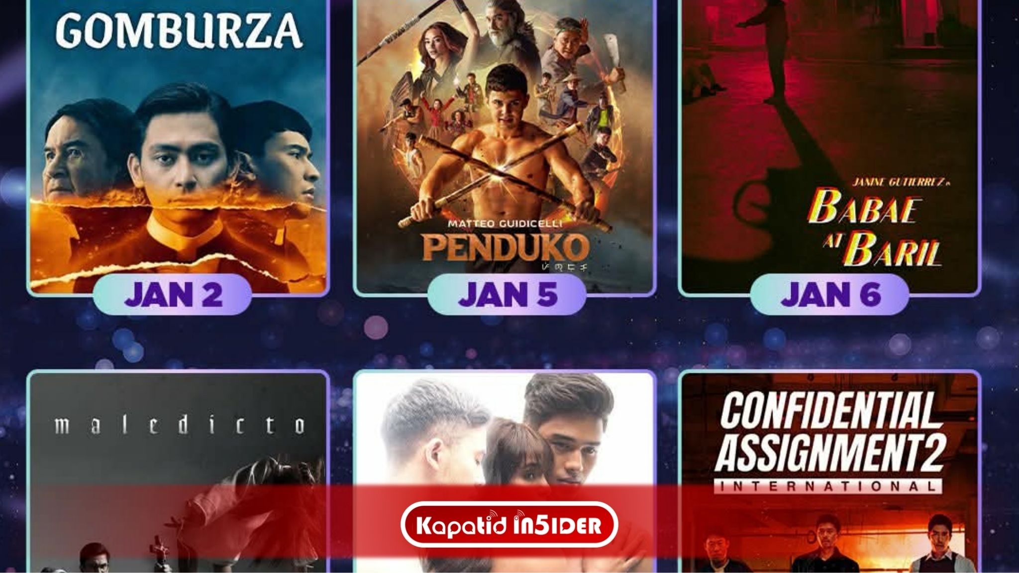 PINOY FILMS TAKE CENTER STAGE ON CINE CINCO PRIMETIME