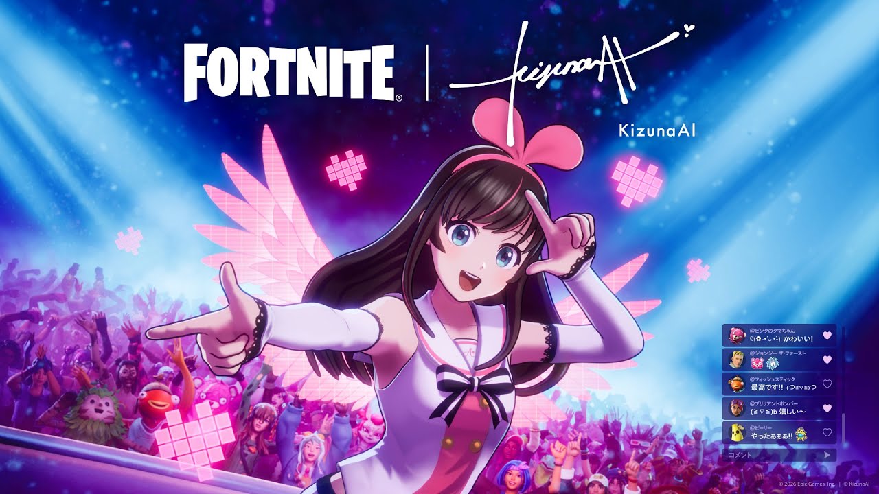 KIZUNA AI JOINS FORTNITE IN NEW COLLABORATION
