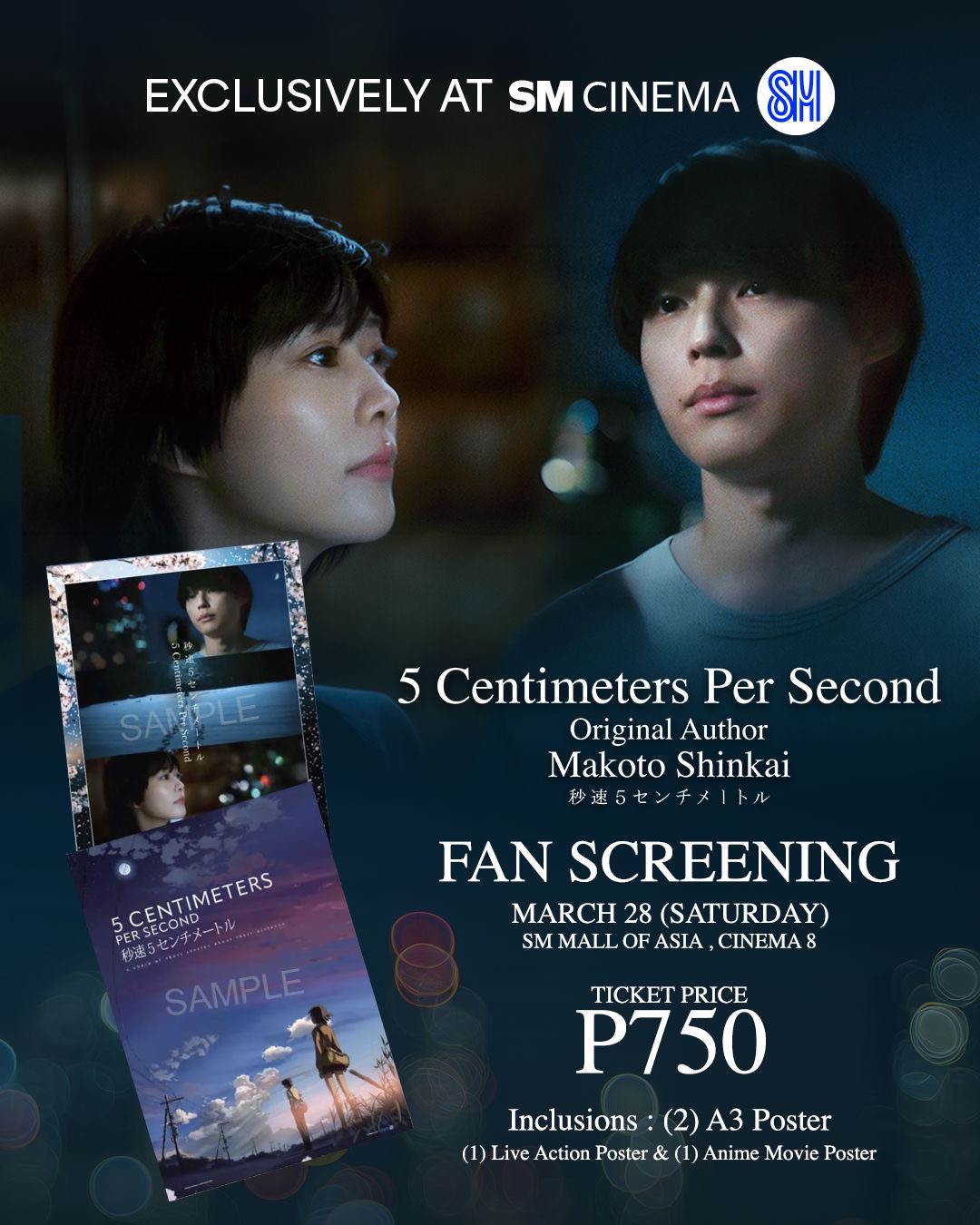 5 Centimeters per Second Live-Action Film Heads to PH Cinemas