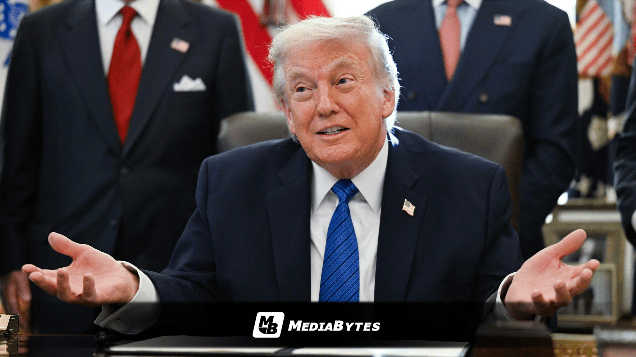 TRUMP THREATENS WHITE HOUSE BAN FOR THREE MAJOR NEWS OUTLETS